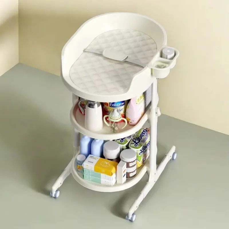 High load bearing height eight adjustable multi-functional baby care table removable diaper table