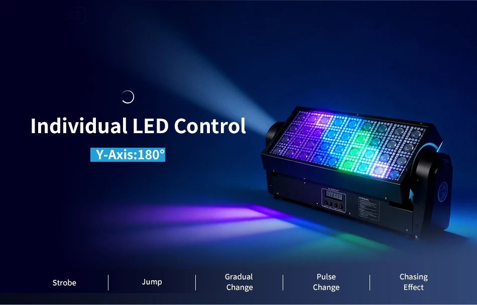 36 LEDs Stroboskop-Strahllichter, Farbmischung, Bühnenbeleuchtung, 200W Effektprojektor, Lauflichter, Washer-Licht für DJ- und Disco-Partys – Detail 4