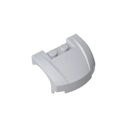 مركبة Gobricks GDS-90243، واقي الطين 3 × 4 × 1 2/3 أمامي منحني متوافق مع مكعبات البناء الفنية من ليغو 98835