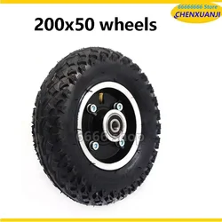 Wheel 200*50 Full Wheels for Electric Scooter 200X50 Tire and Inner Tube Chair Truck Pneumatic Trolley Cart