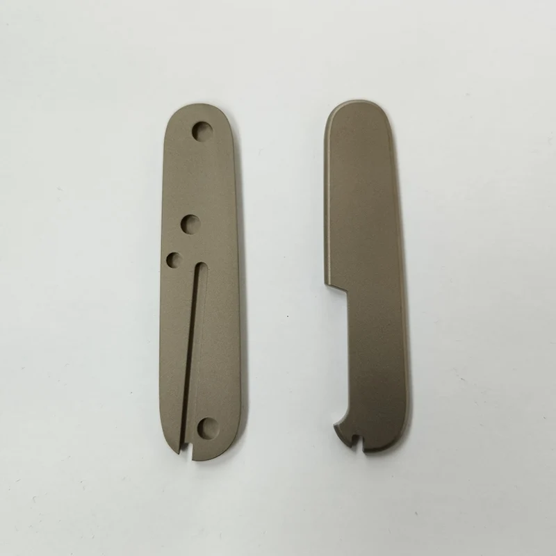 1 Pair Titanium Knife Grip Handle Scales for 91MM Victorinox Swiss Army Knives NO LOGO DIY Making Accessories Parts Patches