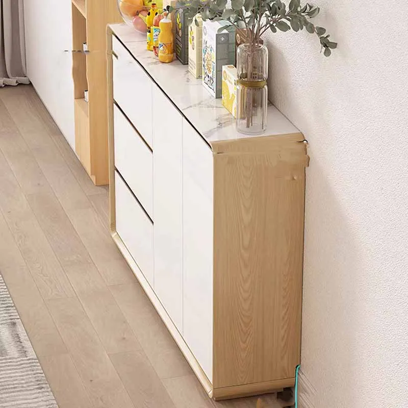 Holz Display Side board Schrank Küche hohe Wohnung Lagerung Side board Schrank Schrank Schließfach Aparador Cocina moderne Möbel