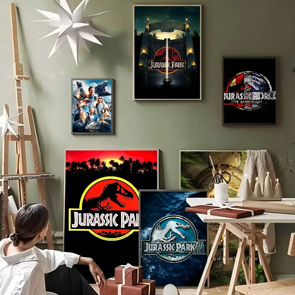 ديناصور J-Jurassic Park مطبوعات وملصقات ذات نوعية جيدة غرفة عتيقة مقهى ديكور ديكور المنزل