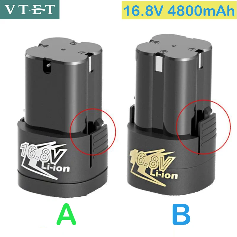 

New 16.8v 4800mAh Universal Rechargeable Lithium Battery For Power Tools Electric Screwdriver Electric drill Li-ion Battery