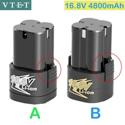 New 16.8v 4800mAh Universal Rechargeable Lithium Battery For Power Tools Electric Screwdriver Electric drill Li-ion Battery