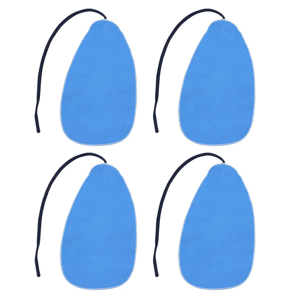 

4 Pcs Musical Instrument Cleaning Cloth For Flute Piccolo Clarinet Pull-through Faux Suede