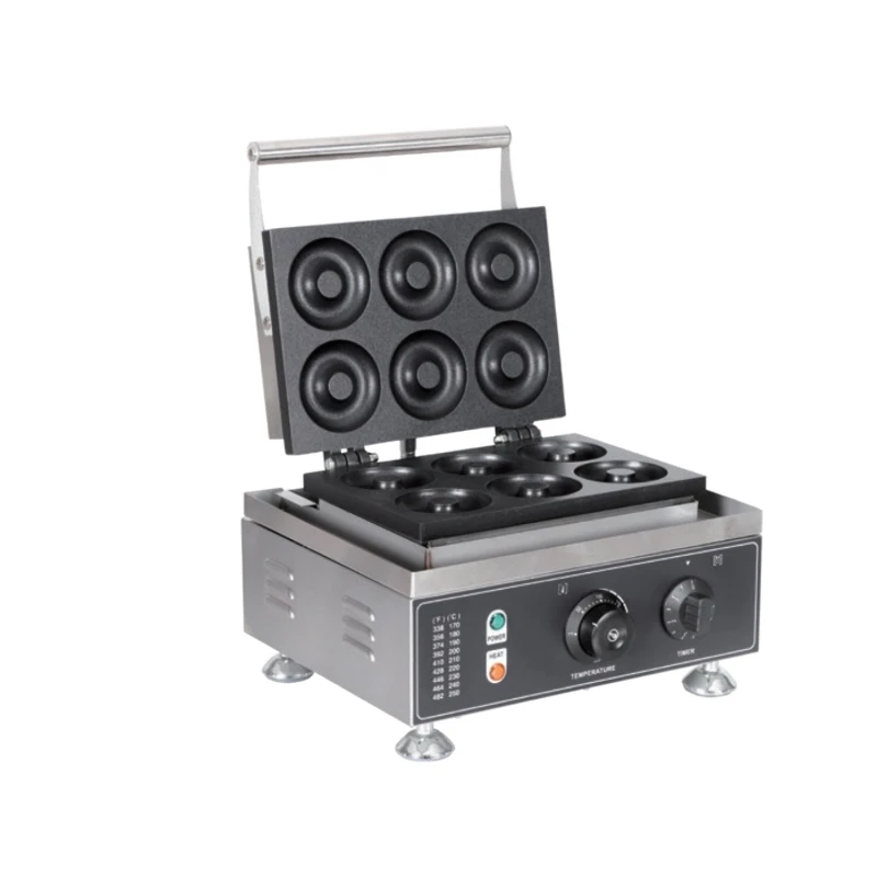 Commercial donut six-grid scone machine, five-grid crispy waffle machine