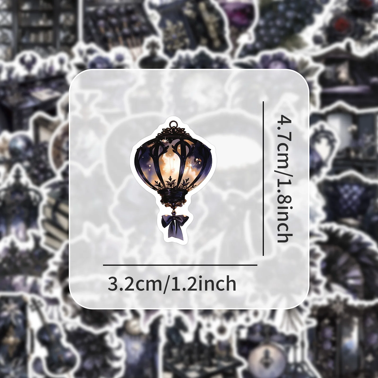 

10/54PCS Gothic Style Dark Cool Graffiti Stickers Personalized Creative Decorative Waterproof Decal Stickers Kids Toy for Guitar