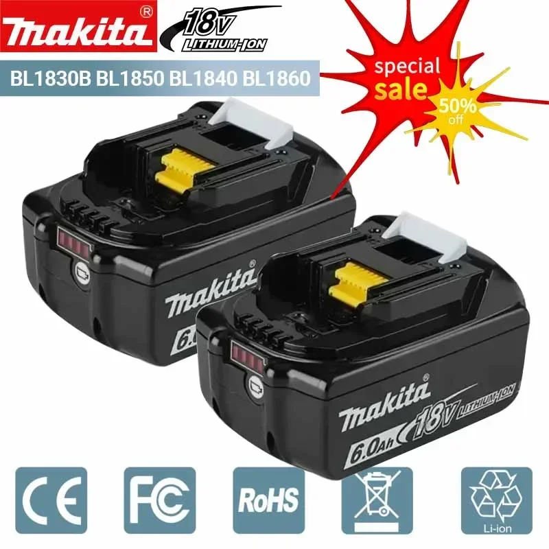 

️ Makita BL1860 BL1850B BL1850 BL1840 BL1830 Screwdriver Battery & Charger 18v Replacement Power Tool Batteries.