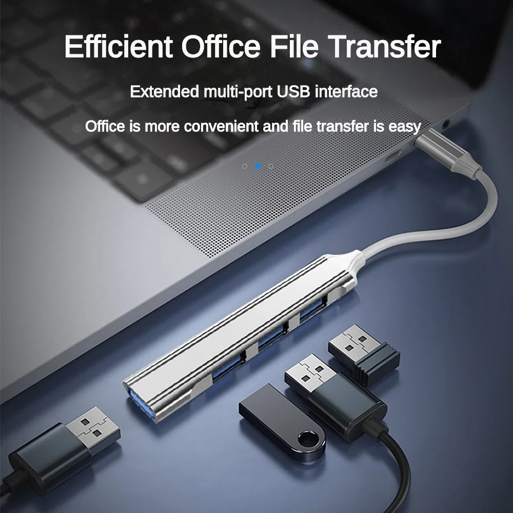 Xiaomi te rögzíted USB Rögzítés Megállóhely splitter Magas légnyomású levegő sebesség huby 3.0 típusú C 4 USB Szállítási díj Adapter OTG számára PC Windows Számítógépes accessor