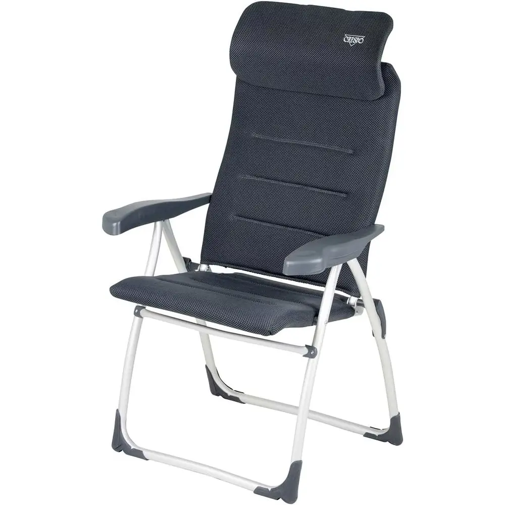 Compact Camping Chair, Anthracite, 58 x 64 x 118 cm