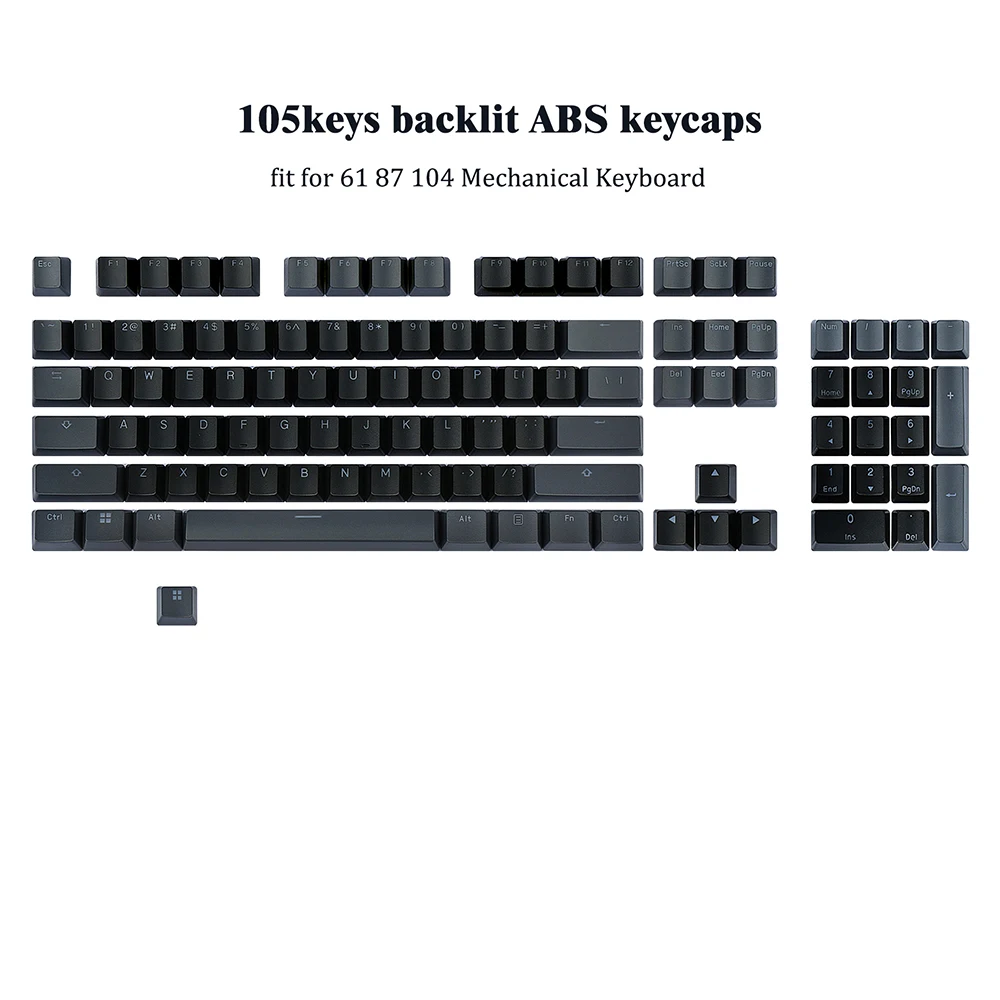 Keycaps Backlit OEM Cherry MX Keycap Set ABS Doubleshot US Layout Key Caps for 61/87 TKL/104 MX Switches Mechanical Keyboards image 3