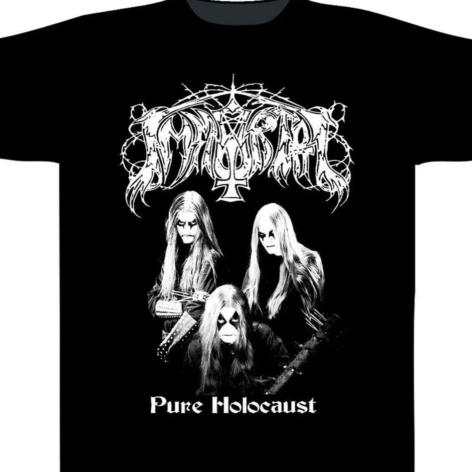 Immortal Pure Holocaust TS vintage Washed Stretched Slightly Casual homme Soft Breathable Comfortable Top For Everyday Wear