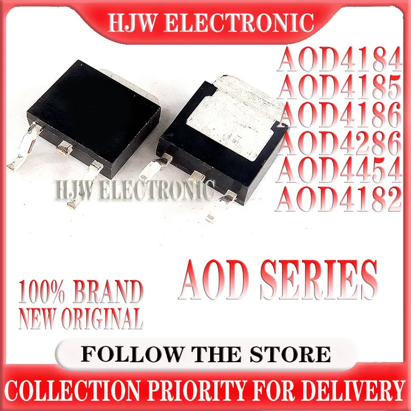 10PCS New AOD4184A TO-252 D4184A AOD4184 D4184 AOD4182 D4182 AOD4185 AOD4186 AOD4286 AOD4454 D4185 D4186 D4286 D4454 AOD4185A