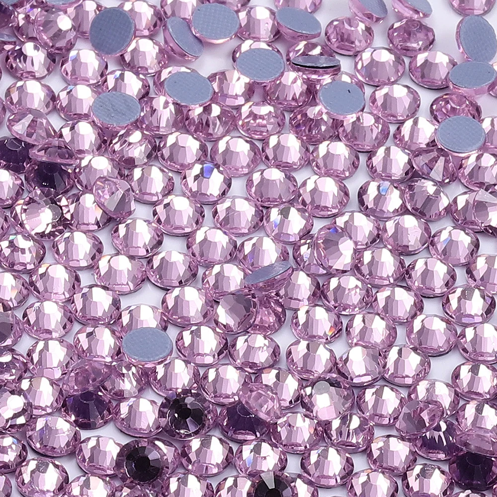 SS6-SS20 1440Pcs/Bag Hotfix Glass Round Rhinestones Hotsale Wedding Dress Decoration Crystal For Nail Art DIY Accessories