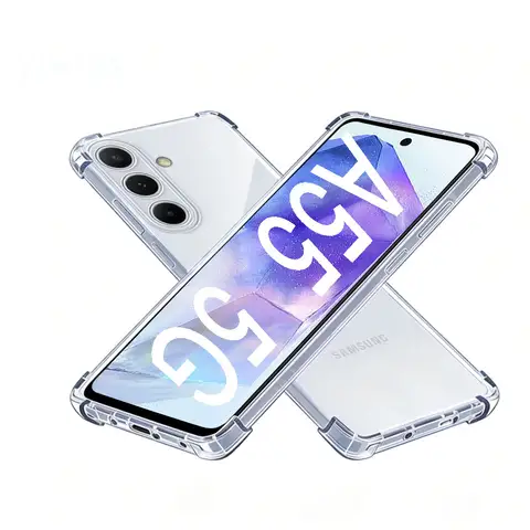 Clear Phone Case For Samsung Galaxy A55 5G,  Crystal Clear, Corner Protection, Precise Cutouts