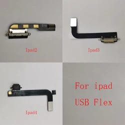 Porta de carregamento USB Conector Carregador Dock Socket Cabo Flex Para ipad 2 3 4 A1395 A1396 a1397 IPad3 A1416 A1430 IPad4 A1458 A1460