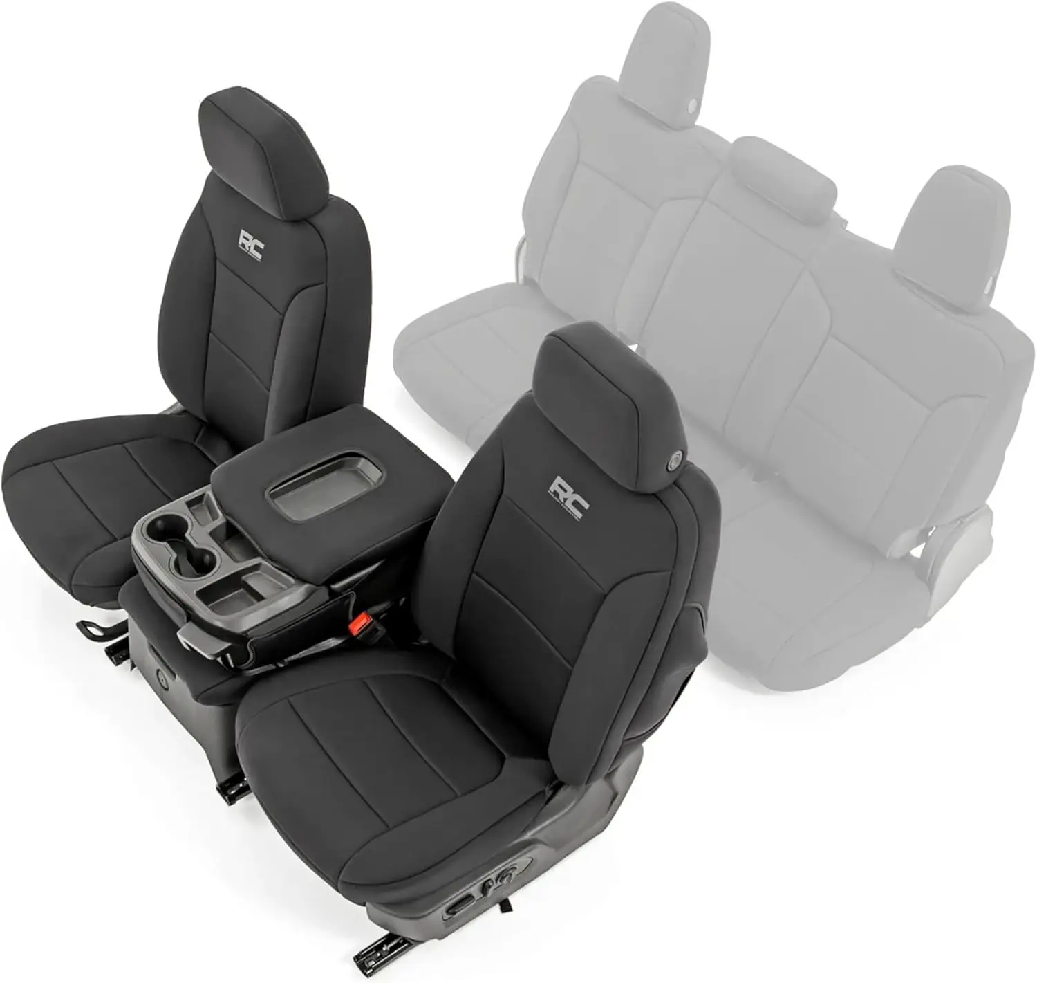 

Waterproof Neoprene Seat Covers for Chevy Silverado & GMC Sierra 1500 (2019-2026) - Foam Padded Front Row Set