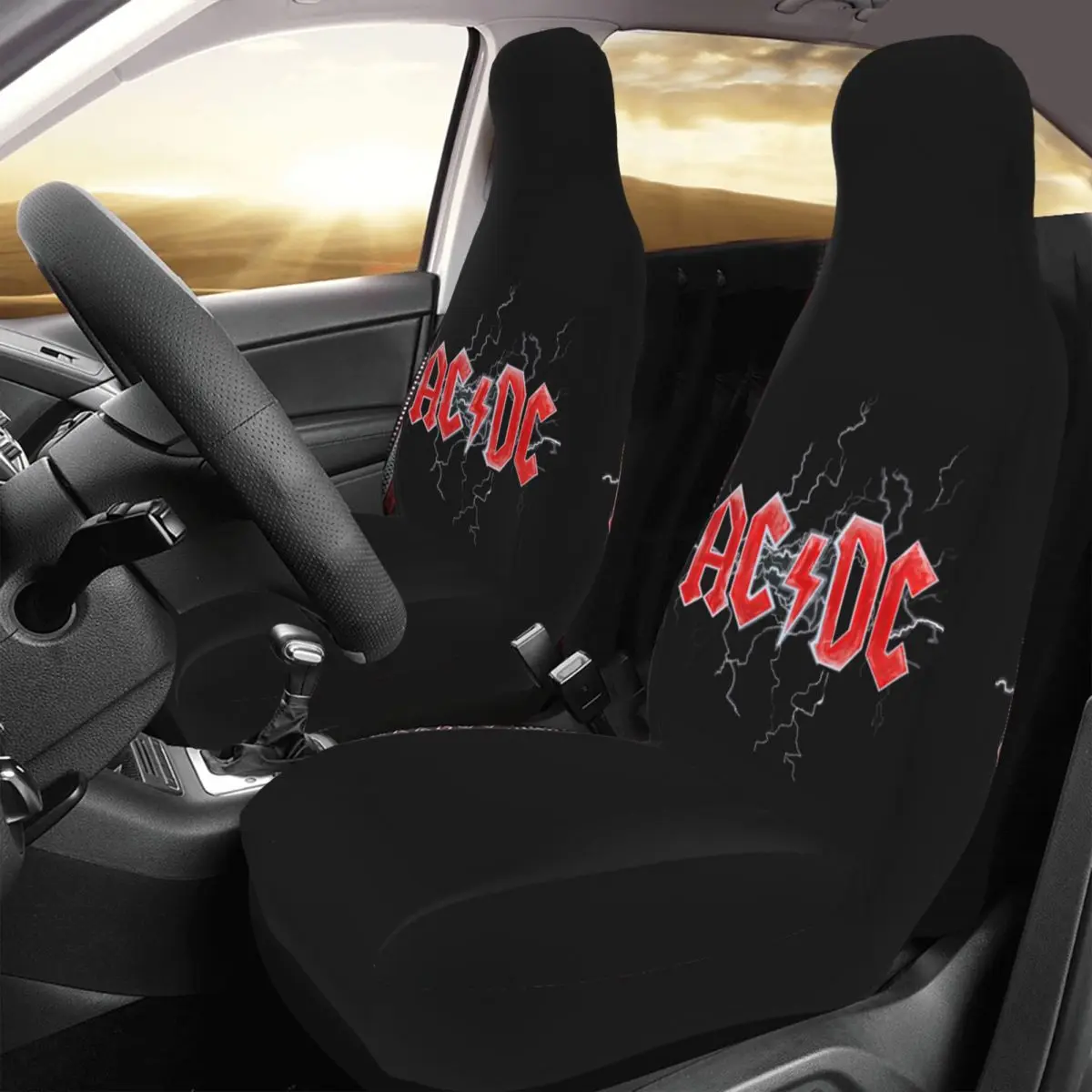 Band Star Car Seat Cover Four Seasons AUTOYOUTH The Bell Rock Roll Australian Front Rear Flocking Cloth Cushion Car Accessories