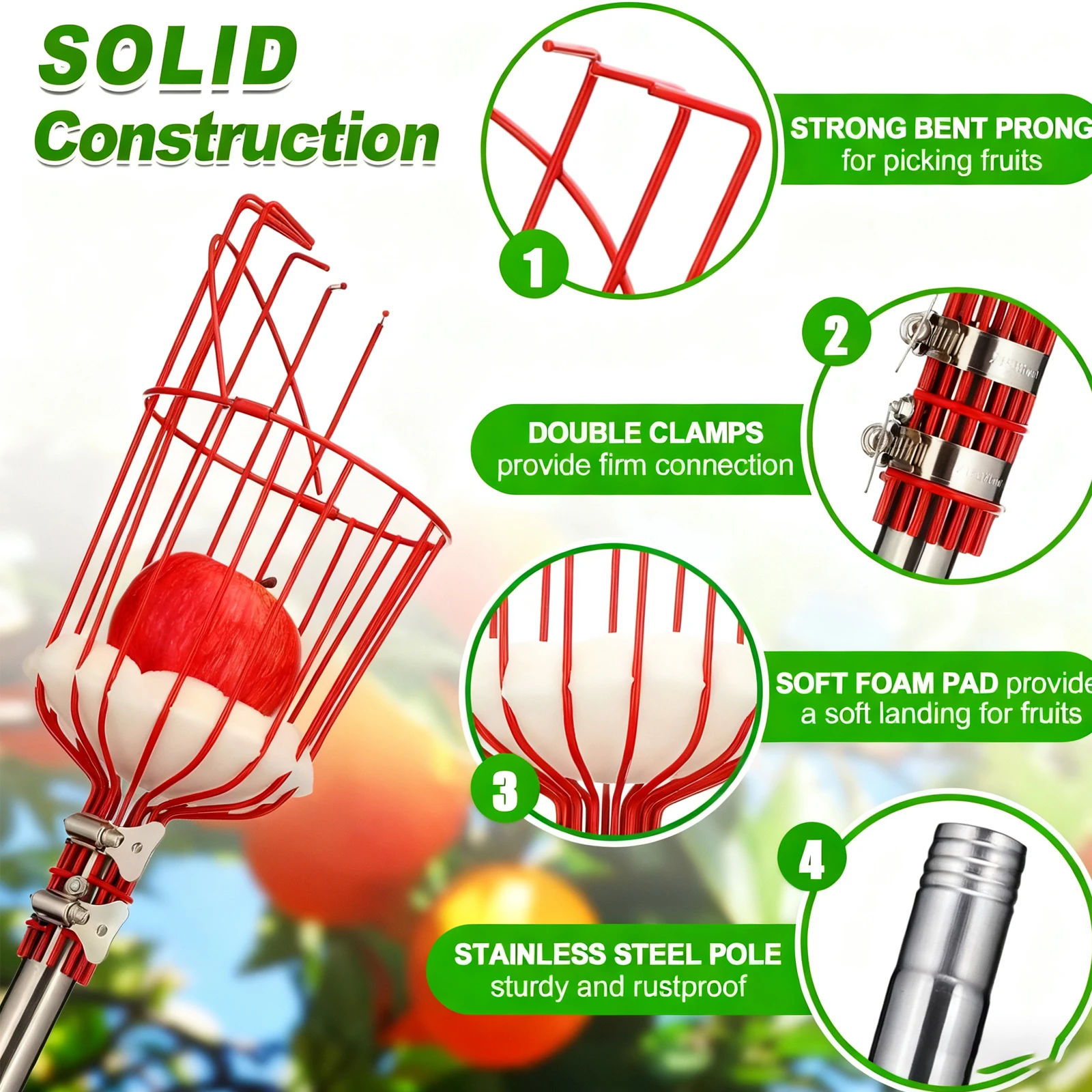 Pólo Extensível para Colheita - Gardening Tools Basket avaliação e preço
