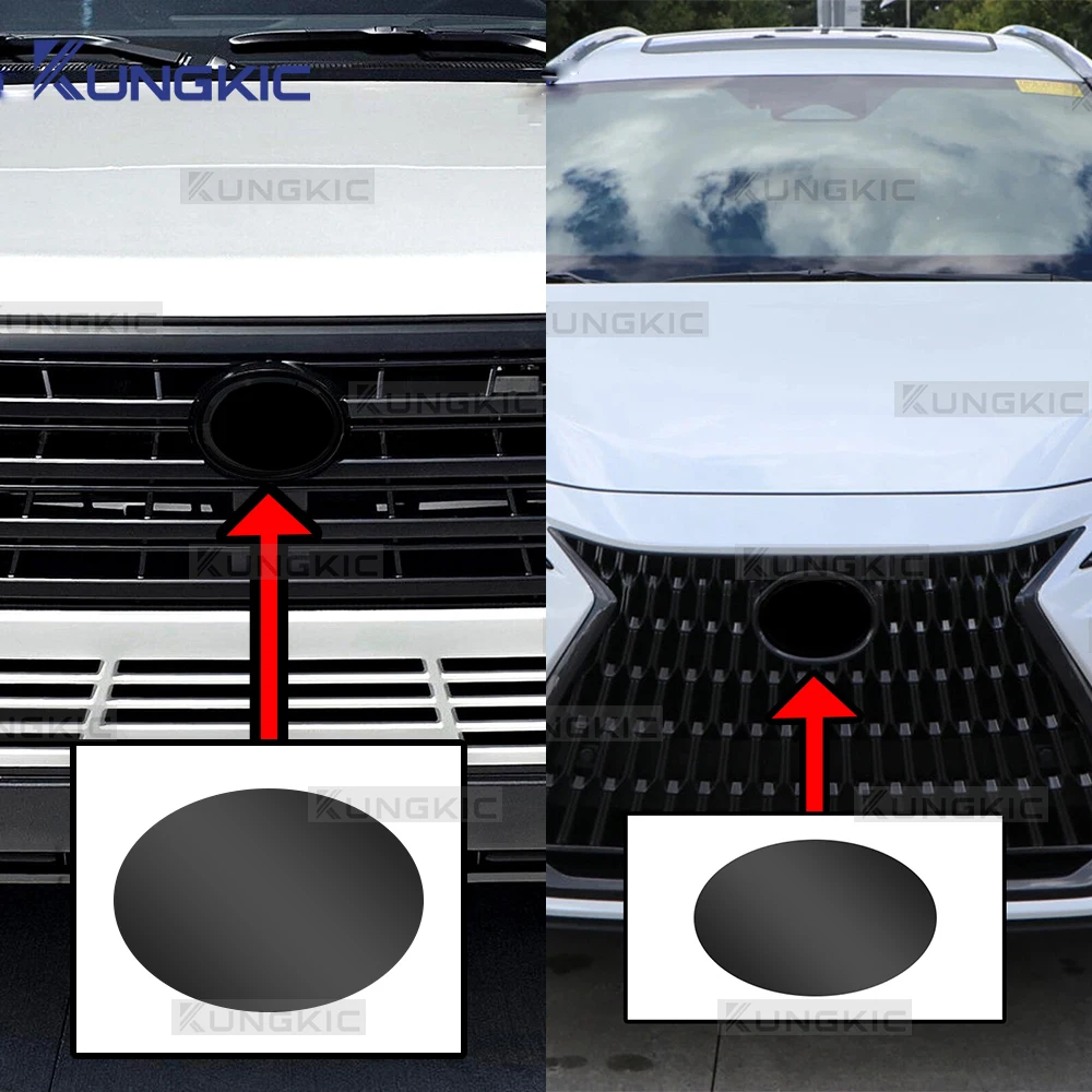 

Для Lexus GX 2024 2025 NX 2022-2025 Передняя на эмблеме Предварительно вырезанная темно-дымчатая защитная пленка из ТПУ PPF Внешняя наклейка против царапин