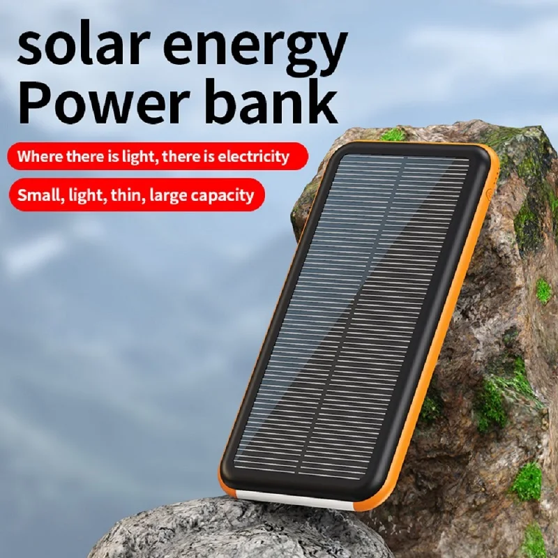 

Solar powerbank Spare battery Large Capacity Portable Charge Powerbank 10000 mAh Auxiliary Batteries for Smart Mobile Phone