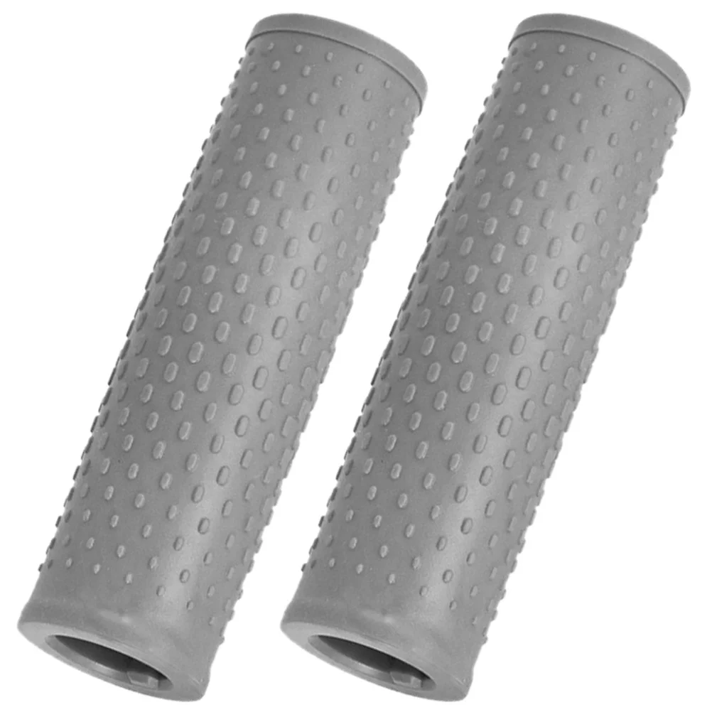 2 قطعة سيليكون سكوتر المقود القبضات امتصاص الصدمات عدم الانزلاق يغطي سكوتر مقبض حامي المقود القبضات #5