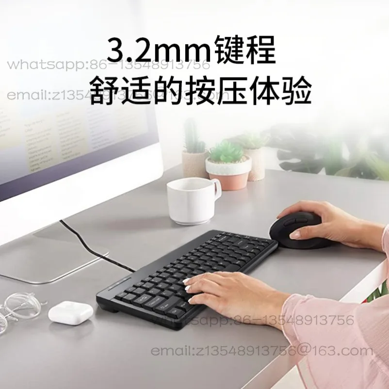 PB-409U/PS2 Mini Mirror Business Industrial Office Keyboard Wired Mute Waterproof - view 3