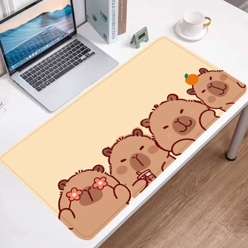 

capybara Mouse Pad Multi-Size non-slip Gaming Mousepad Gamer E-Sports Mouse Mat Game Mechanical Keyboard XXL Desk Mat