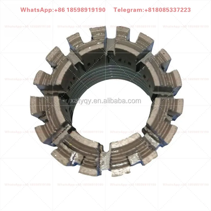 NQ Size Turbo Diamond Step Core Drill Bit Impregnated Synthetic Diamond Geological Drilling Bit for Hard Rock Mining Exploration