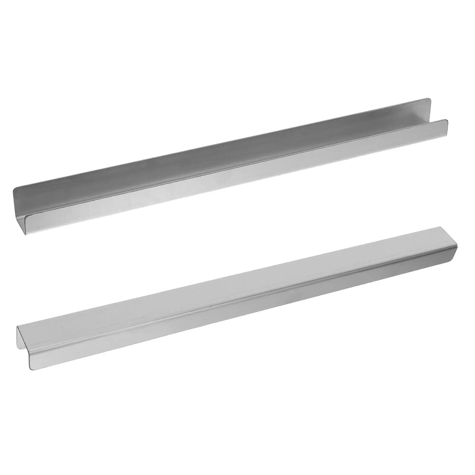 

2Pcs Stainless Steel Cabinet Protector Edge Guards Slip-on Kitchen Drawer Edge Protectors 23 Inch 34 Thick Metal Cabinet Door