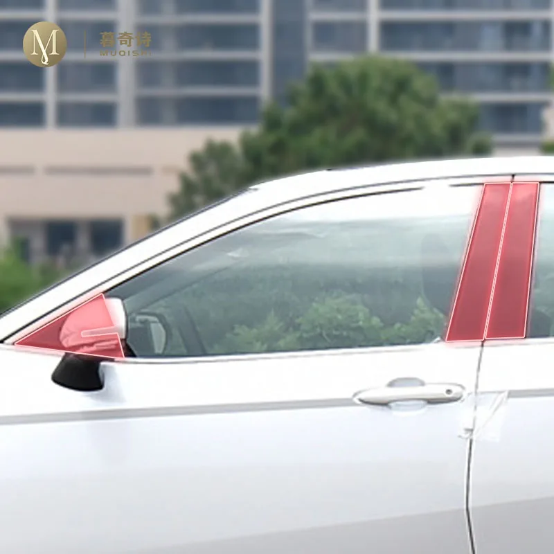 قبل قطع سيارة B/C عمود المضادة للخدش PPF/TPU طبقة رقيقة واقية شفافة/ألياف الكربون ملصق لتويوتا كامري 2024-2025