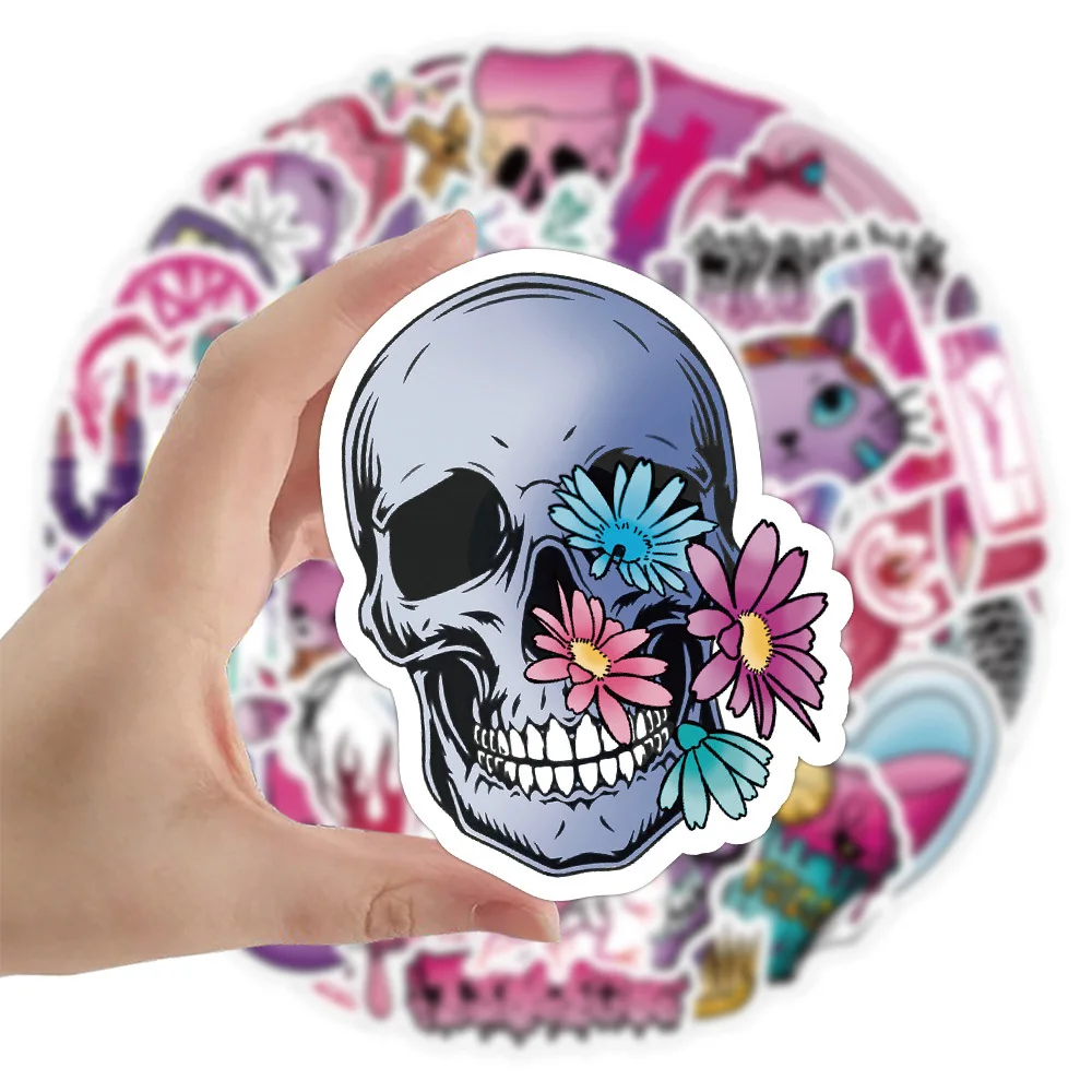 

10/30/60PCS Dark Gothic Horror Cartoon Graffiti Sticker Waterproof DIY Phone Laptop Skateboard Motorcycle Cool Decal for Kid Toy