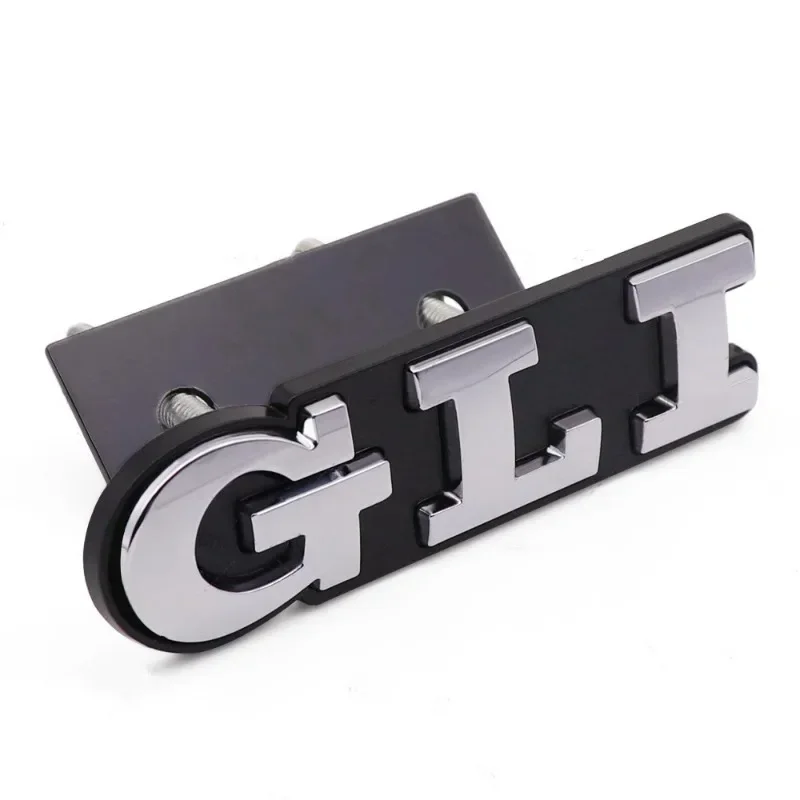 3D Metal Car Letters GLI Logo Rear Trunk Front Grill Badge Emblem Stickers Decals For Volkswagen Jetta MK2 MK4 MK5 MK6 MK7 MK8