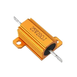 RX24 25W Aluminum Power Metal Shell Case Wirewound Resistor 0.1 0.12 0.15 0.18 0.2 0.22 0.25 0.27 0.3 0.33 0.39 0.47 0.5 0.6 Ohm