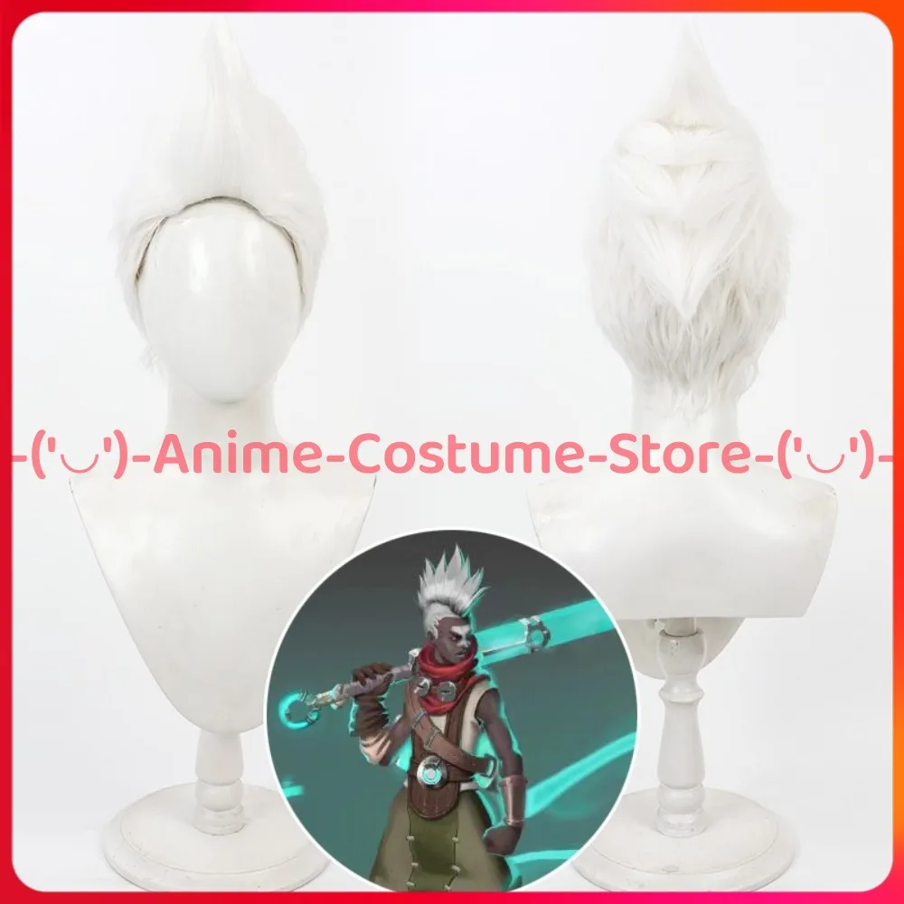 

LoL Arcane Ekko Cosplay Wig Anime Game Character Halloween Carnival Party Costume Wigs Heat Resistant Synthetic Hair