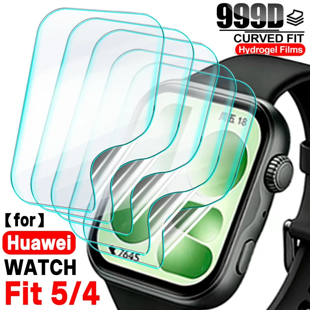 

1-6Pcs Hydrogel Films for Huawei Watch Fit 4 5Pro SmartWatch Screen Protector Not Glass Full Cover HD for Huawei Watch Fit5 Fit4