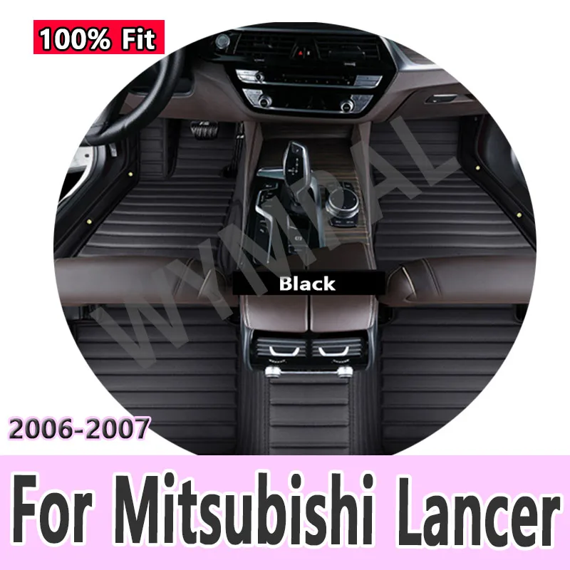 

Luxury Car Mats For Mitsubishi Lancer Evolution IX RS GSR 2006~2007 Waterproof Carpet Car Floor Mat Alfombrillas Coche Car Acces