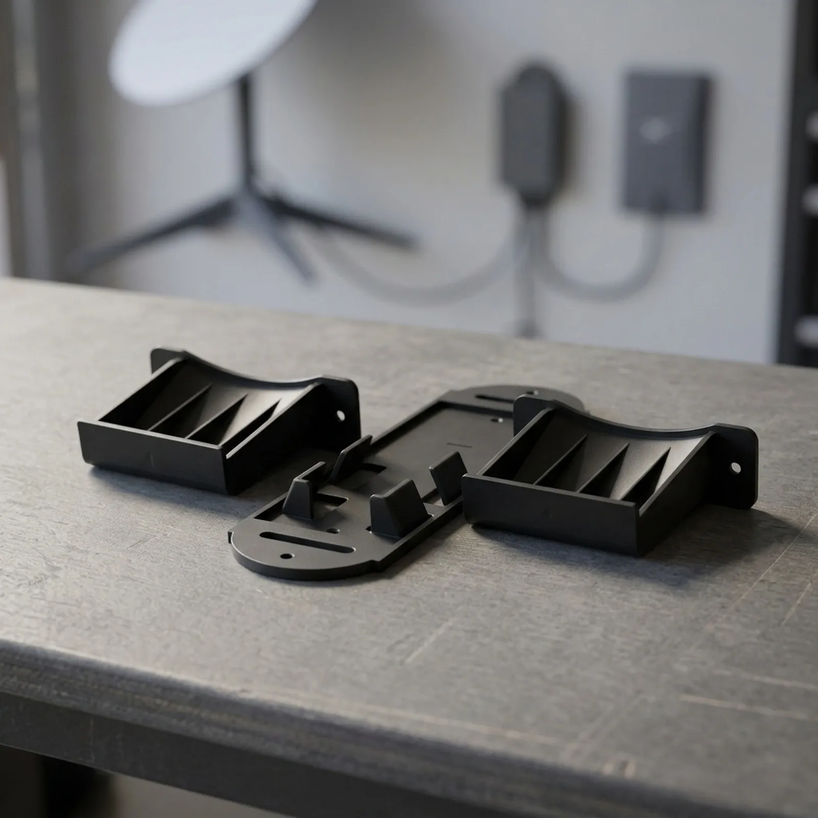 For Starlink For V3 Compatible Cable Mount with Space-Saving Winding Design and Built-in Ethernet Adapter Storage Compartment