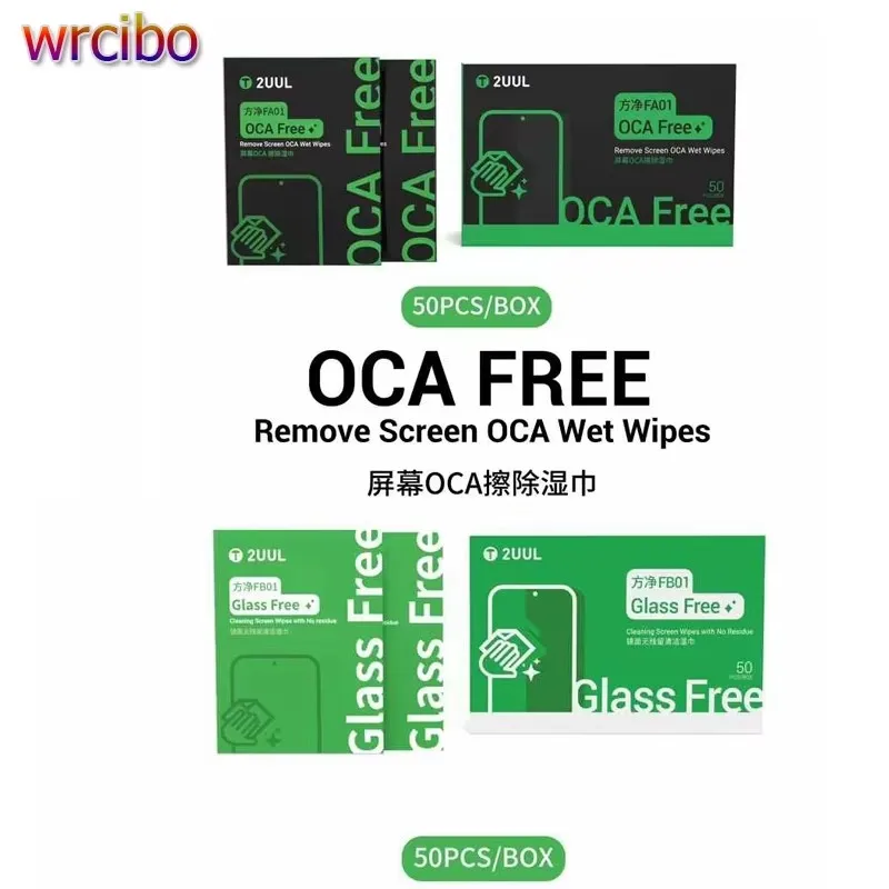 

2UUL 50 шт./кор. салфетки для чистки ЖК-экрана без остатков, салфетка для чистки объектива камеры мобильного телефона, планшета, компьютера, очков
