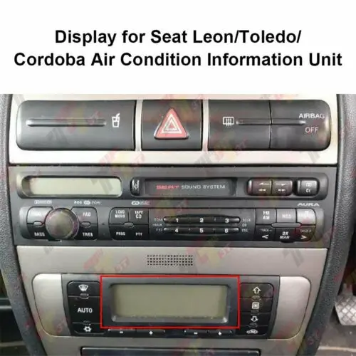 Display for Seat Leon/Toledo/Cordoba Air Condition Information Unit Pixel Repair