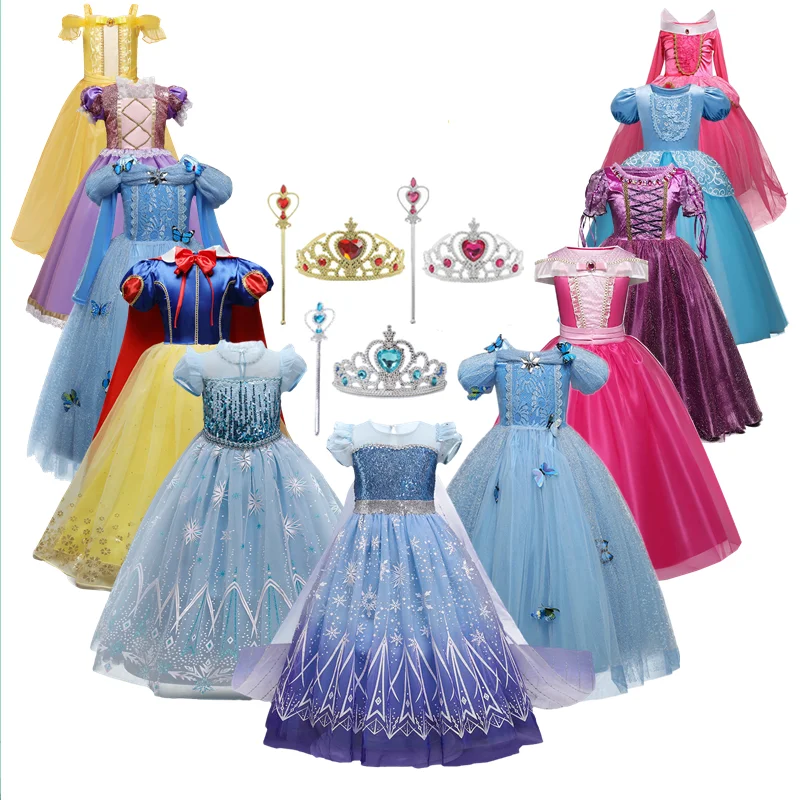 Girls Encanto Cosplay Princess Costume For Kids 4-10 Years Halloween Carnival Party Fancy Dress Up Children Disguise Clothing