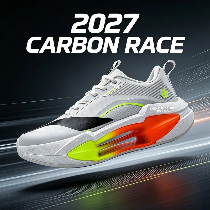 Tênis de Corrida com Placa de Carbono 2027 para Homens, Leves, com Retorno de Energia, Tênis Esportivos Profissionais para Maratona