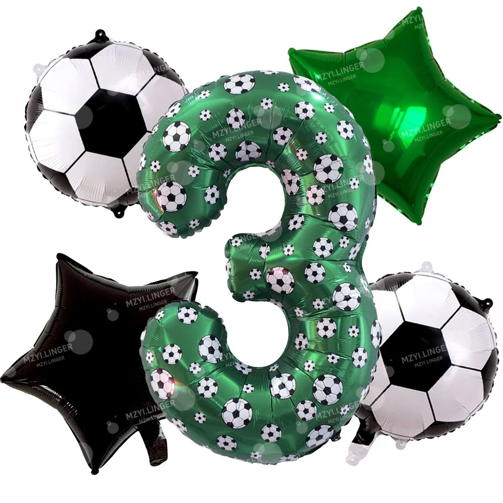 Fußball-Ballon-Set | Fußball-Themen Geburtstagsdekoration für Geburtstagsfeiern, Fußball-Party-Luftballons, Sport-Themen Partyzubehör – Detail 8
