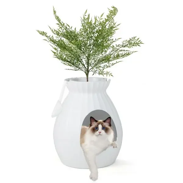 

Smart Cat Litter Box with Odor Control and Sanitizing Features