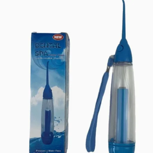 Manual Pressurized Water Flosser Portable Oral Irrigator for Home Use Teeth Cleaning Care