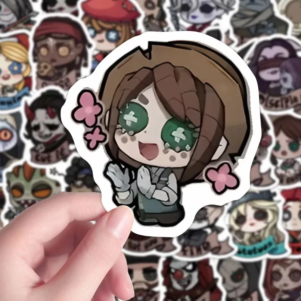 65Pcs Identity V Cute Q-version Stickers for DIY Laptop Phone Motorcycle Bike Car Kawaii Cartoon Fifth Personality Decals