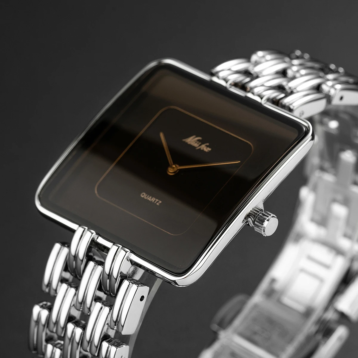 MISSFOX Fashion Simplicity Watch For Mens Classical Square Quartz Clocks Male Luxury Steel Waterproof Reloj Hombre Dropshipping