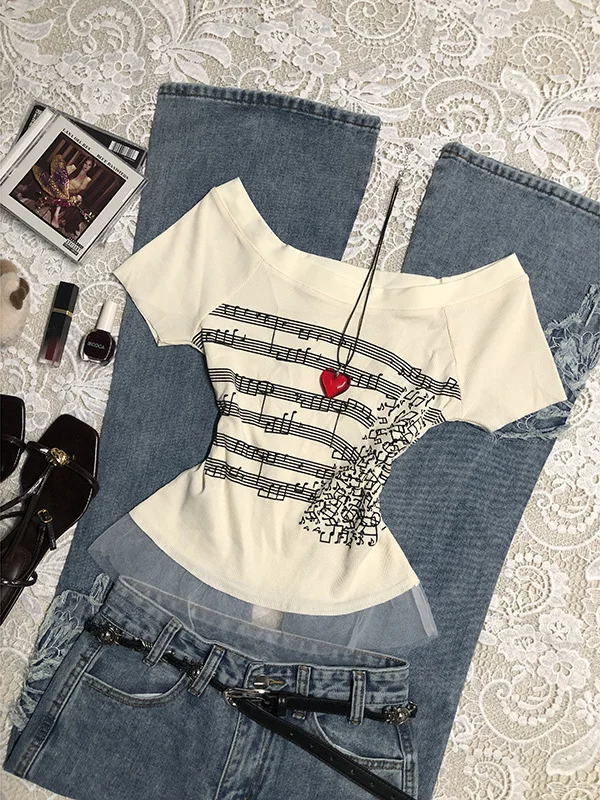 

Оригинальная белая футболка с буквенным принтом Boya Girl, женская летняя винтажная хлопковая футболка в стиле ретро, модный топ для поездок на работу