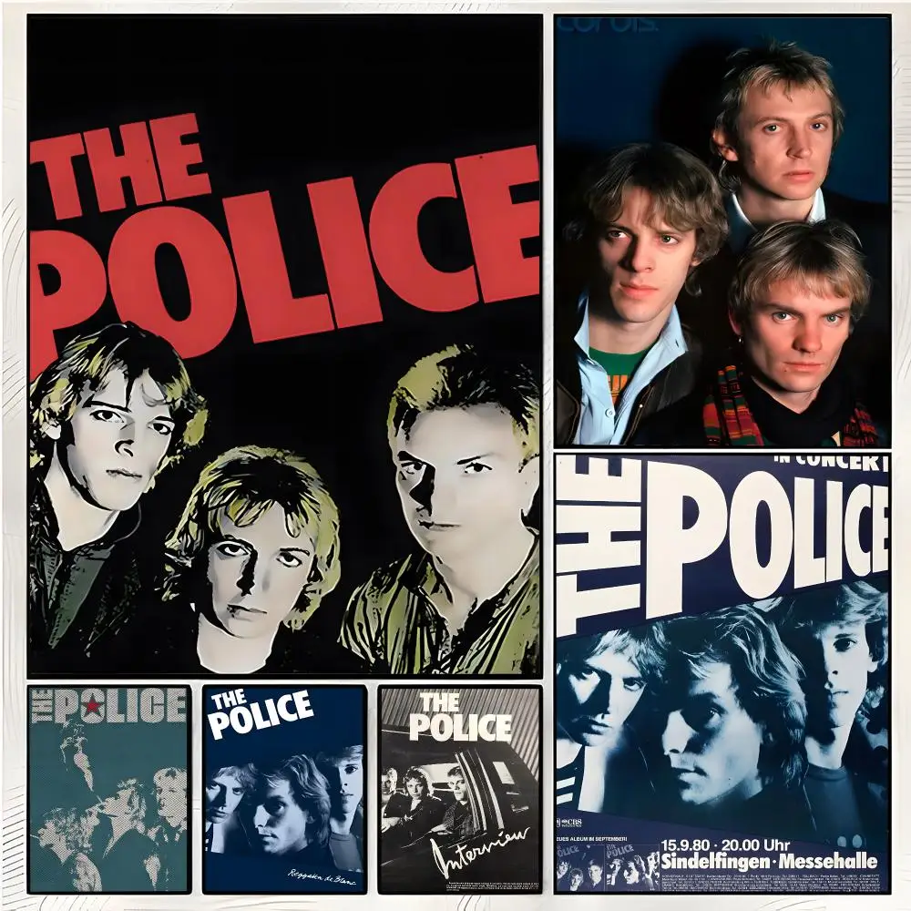 Iconic New-Wave T-The Police Poster Superior Home Space Pub Indoor Decorative Art & Home Decor